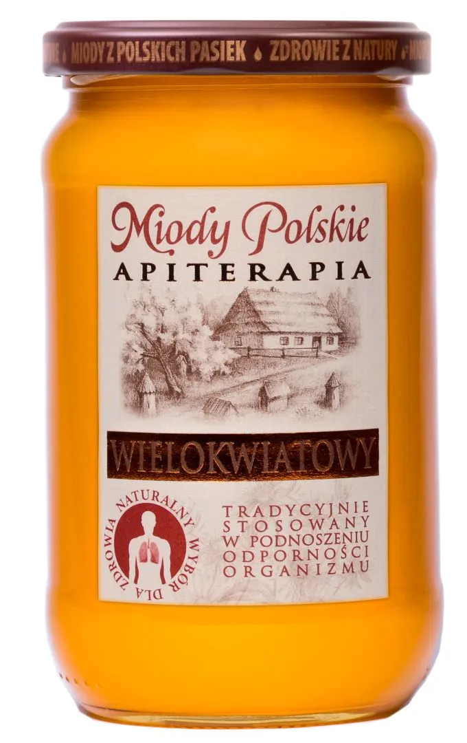 Miody Polskie Miód nektarowy wielokwiatowy, 950 g