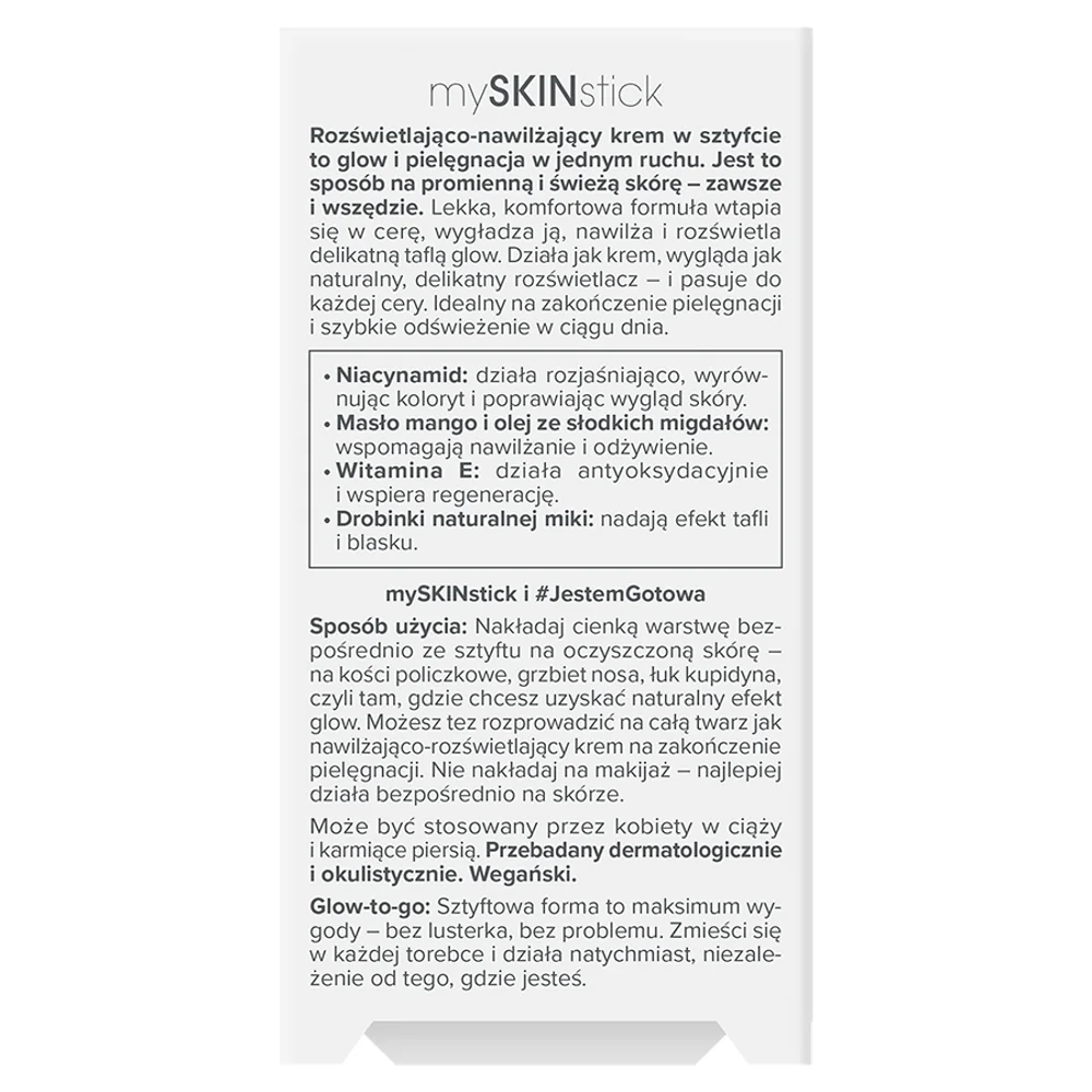 Miya mySKINstick rozświetlająco-nawilżający krem w sztyfcie, 25 ml