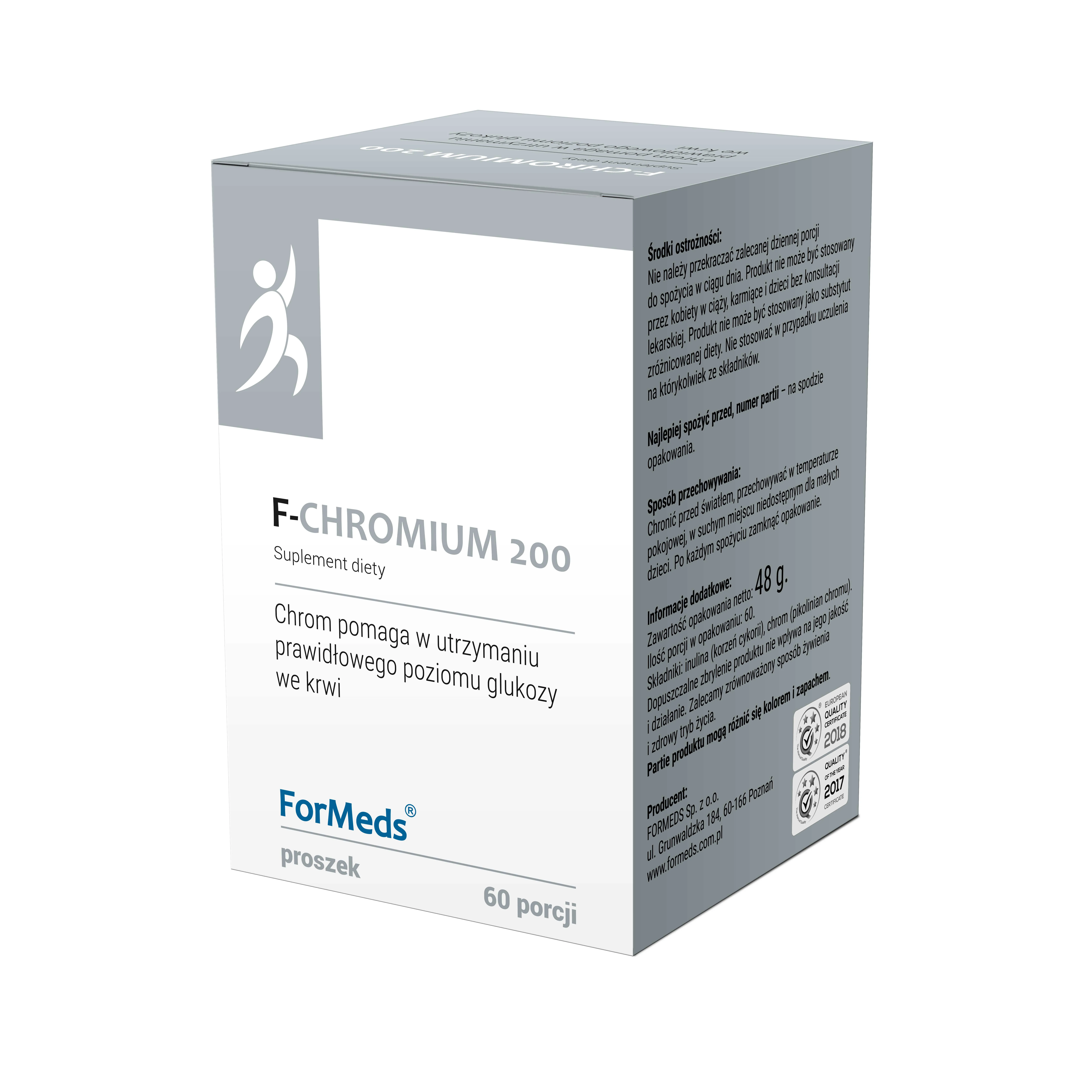 ForMeds F-Chromium 200, suplement diety, proszek, 60 porcji