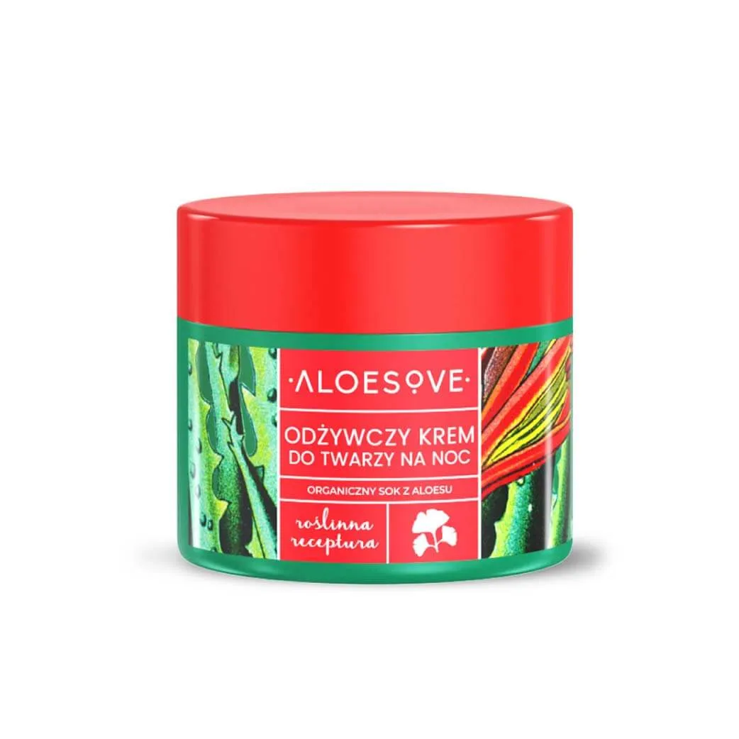 Aloesove, odżywczy krem do twarzy na noc, 50 ml