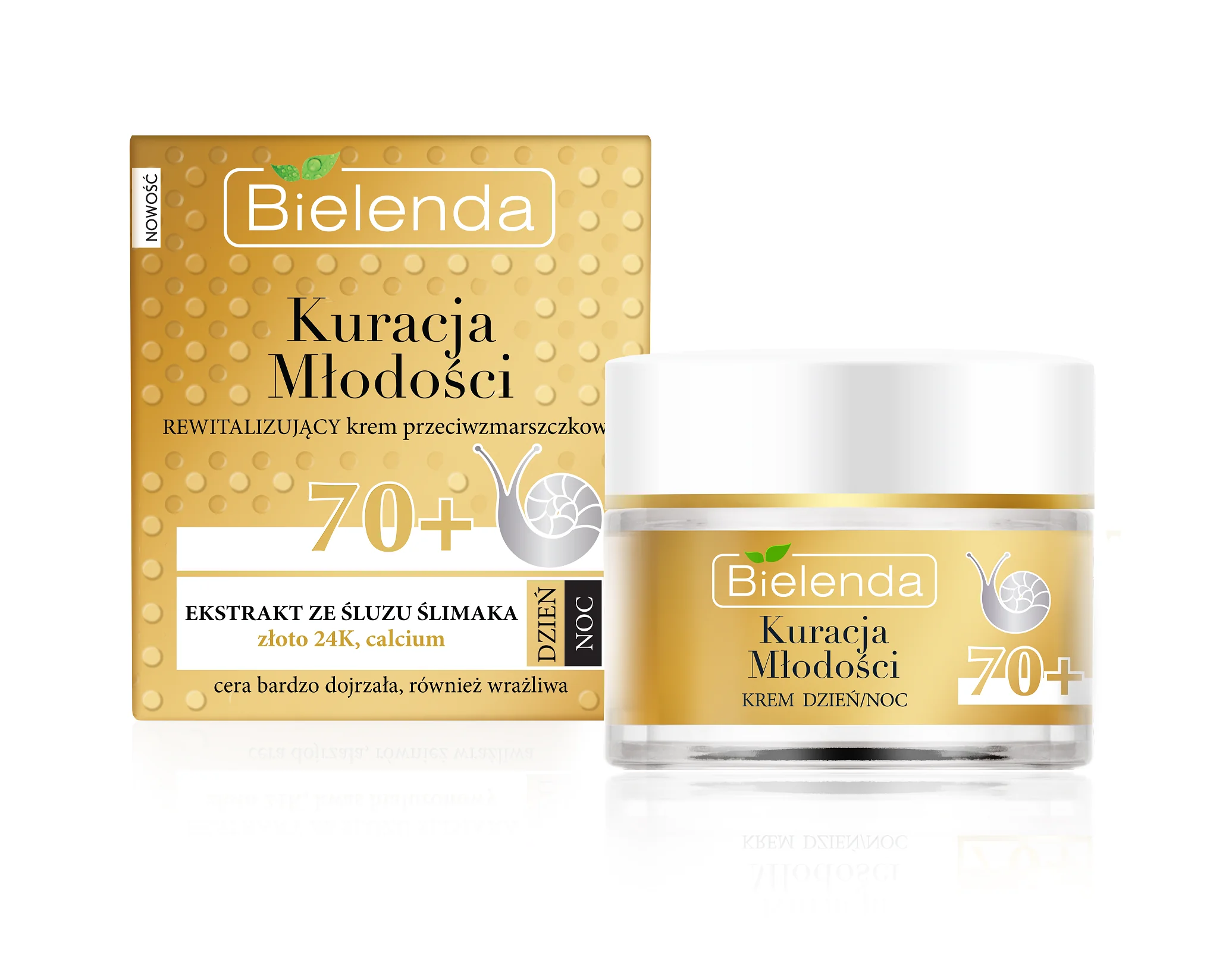 Bielenda Kuracja Młodości rewitalizujący krem przeciwzmarszczkowy 70+ na dzień i na noc, 50 ml