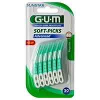 Sunstar Gum Soft-Picks Advanced, czyściki międzyzębowe, 30 sztuk