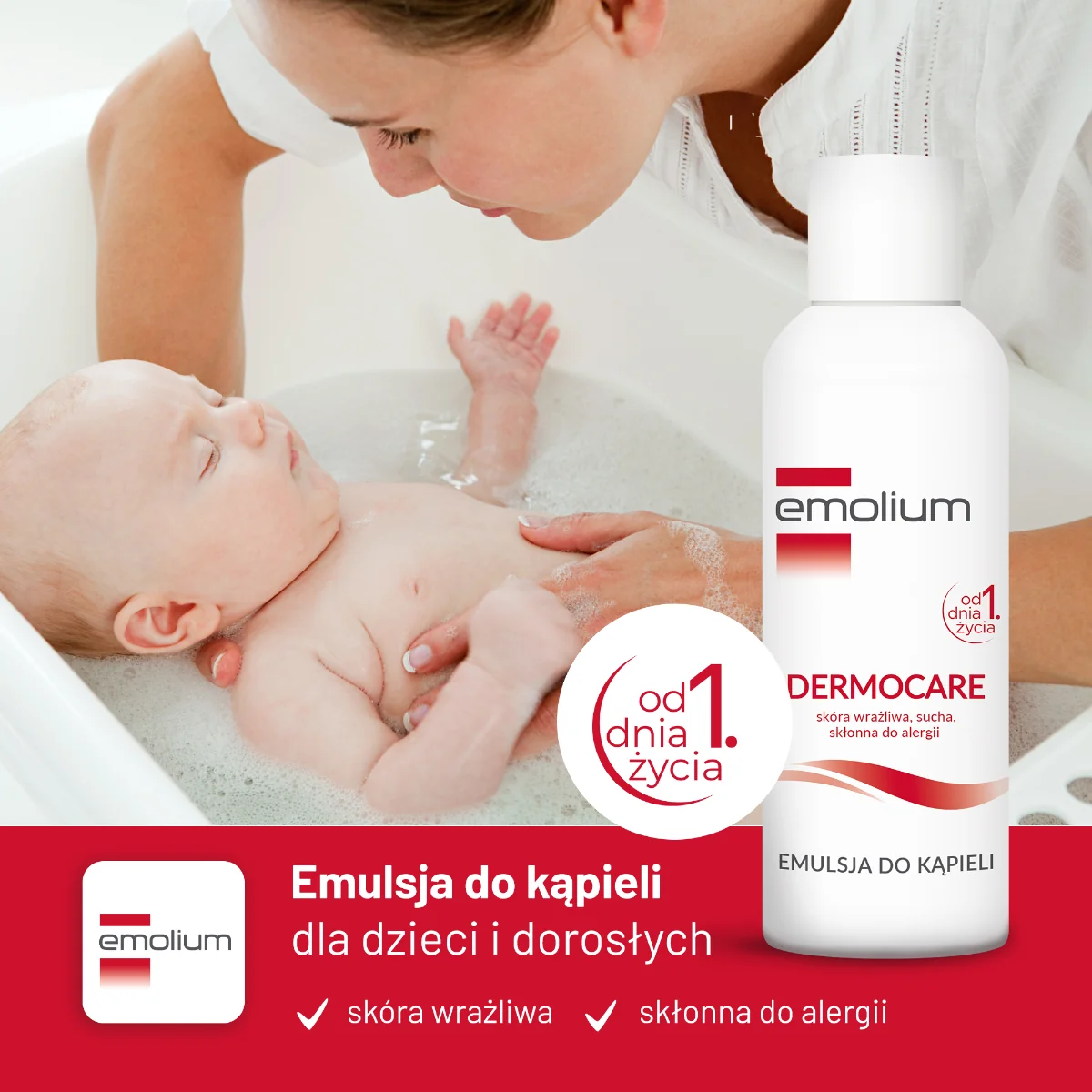 Emolium Dermocare, emulsja do kąpieli, 400 ml 