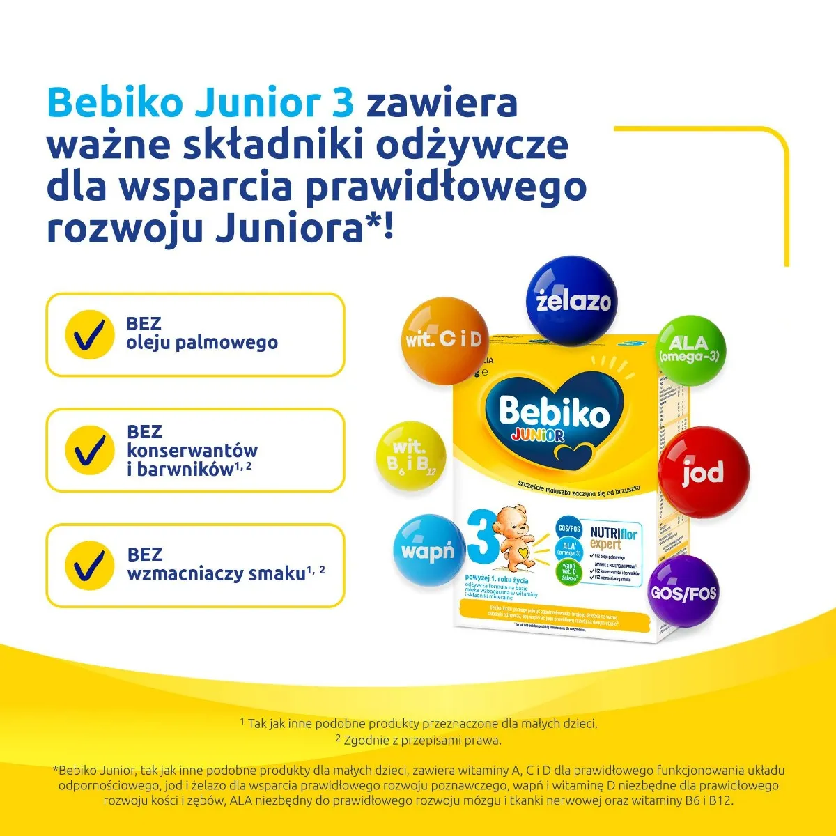 Bebiko Junior 3 Odżywcza formuła na bazie mleka dla dzieci powyżej 1. roku życia, 600 g 