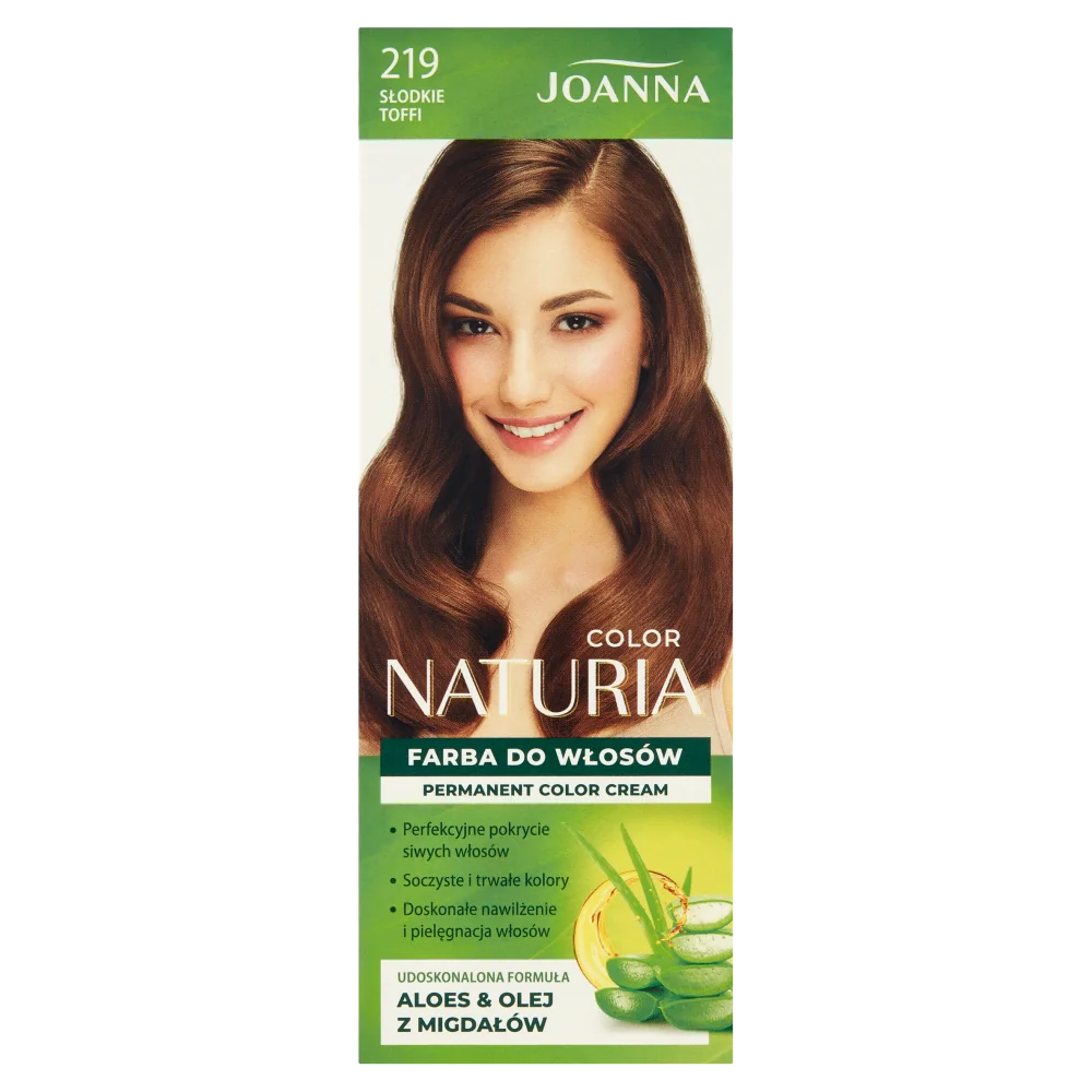Joanna Naturia Color farba do włosów nr 219 Słodkie Toffi, utleniacz 60 g + farba 40 g
