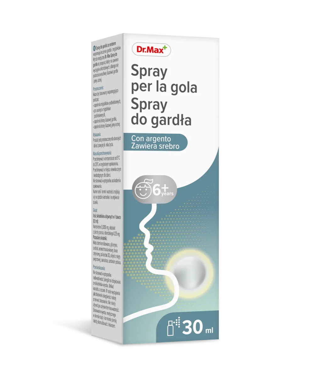 Spray do gardła ze srebrem Dr. Max 30ml