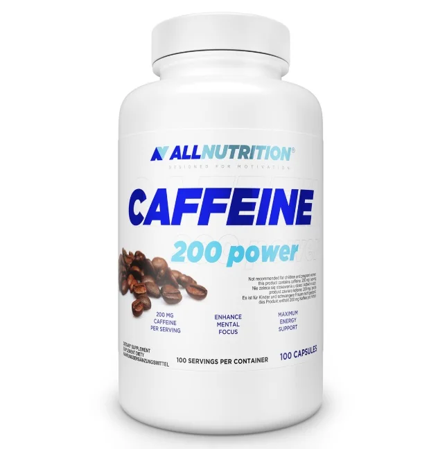 ALLNUTRITION Caffeine 200 Power 100 kapsułek