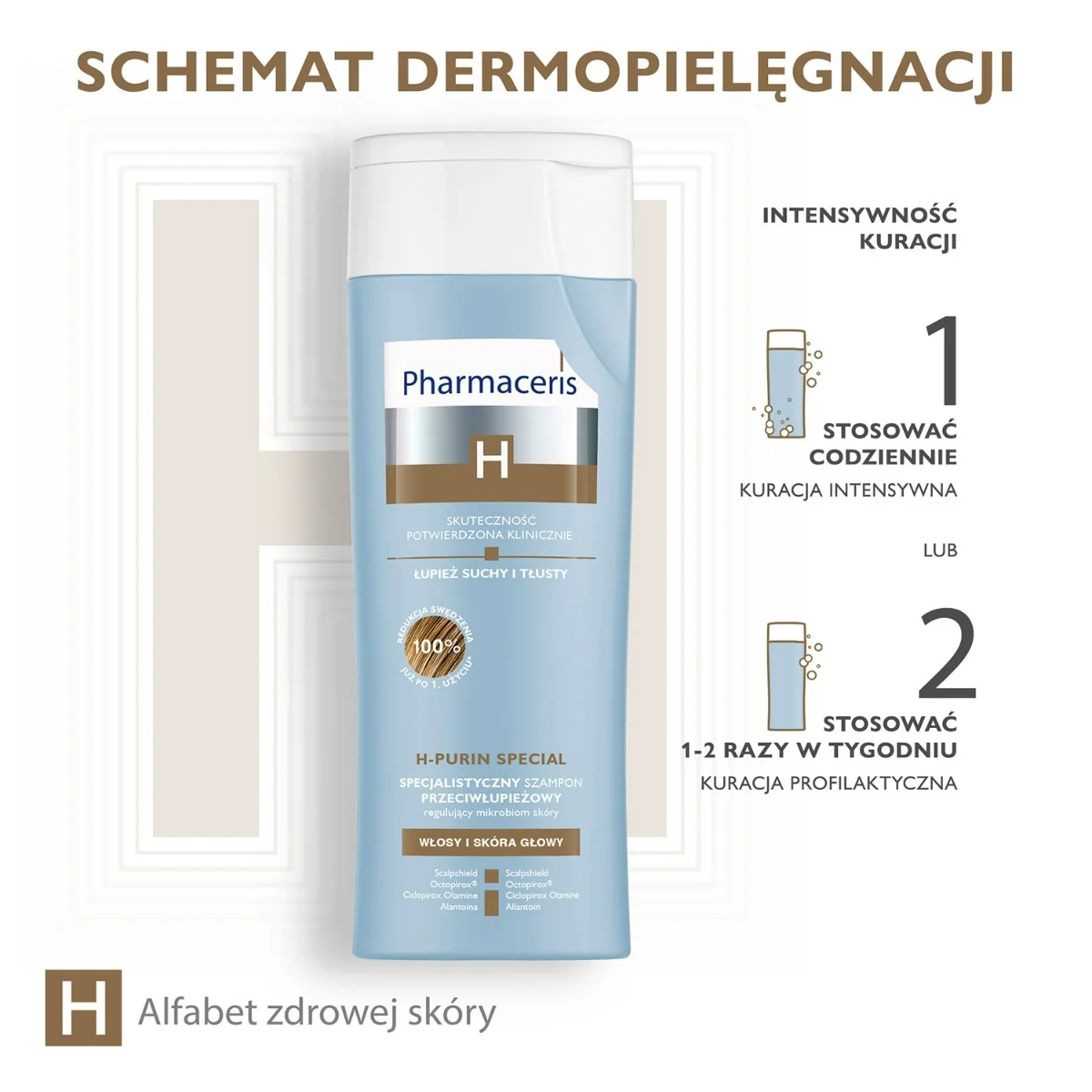 Pharmaceris H-Purin Special specjalistyczny szampon przeciwłupieżowy regulujący mikrobiom skóry, 250 ml