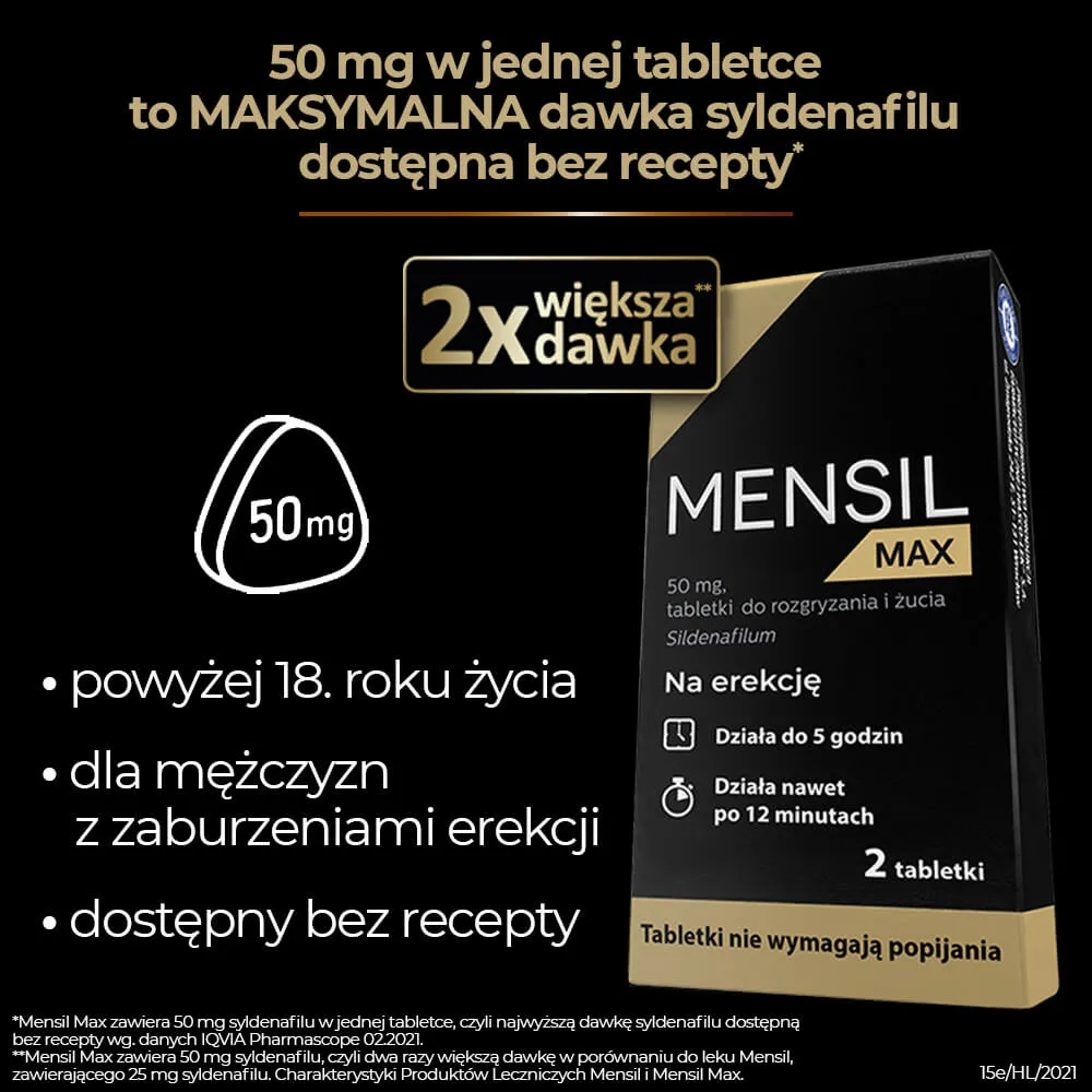 Mensil Max, 50 mg, 4 tabletki 
