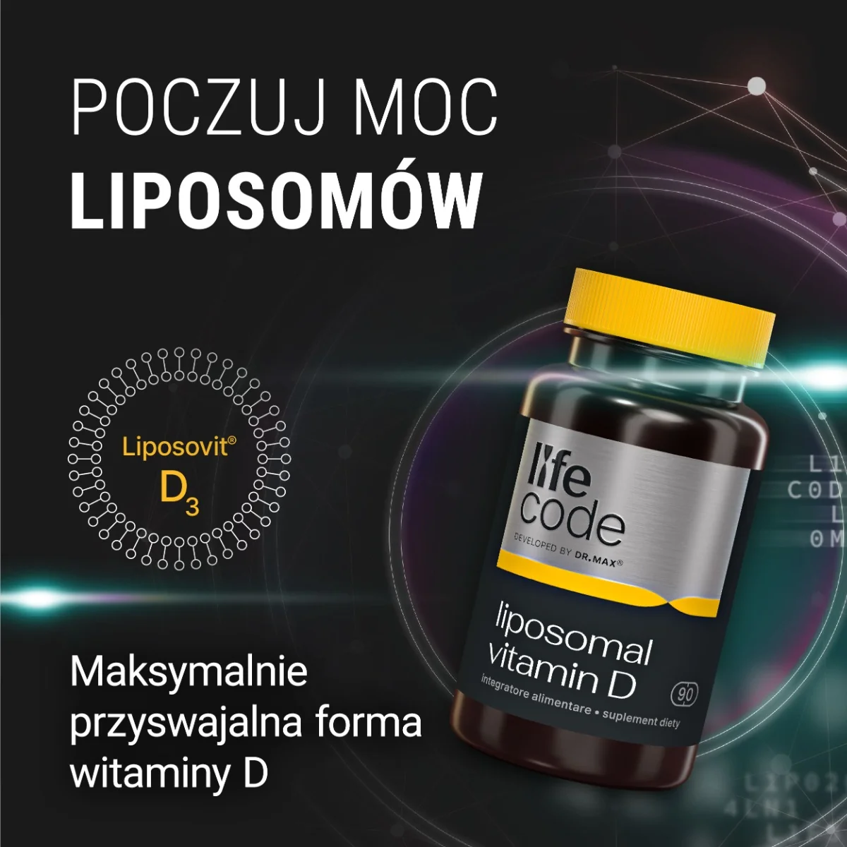LifeCode developed by Dr. Max liposomal vitamin 2000, 90 kapsułek