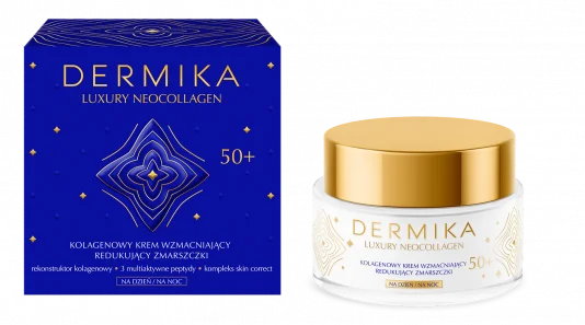 Dermika Luxury Neocollagen kolagenowy krem przeciwzmarszczkowy na dzień i na noc 50+, 50 ml