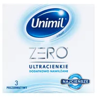 Unimil Zero ultracienkie lateksowe prezerwatywy, 3 szt.
