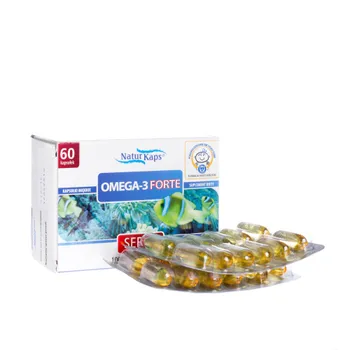 NaturKaps Omega-3 Forte, Serce, suplement diety 1000 mg, 60 kapsułek 