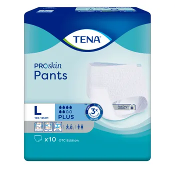 Tena Pants ProSkin Plus. OTC Edition, large 100-135 cm, majtki chłonne, 10 sztuk 