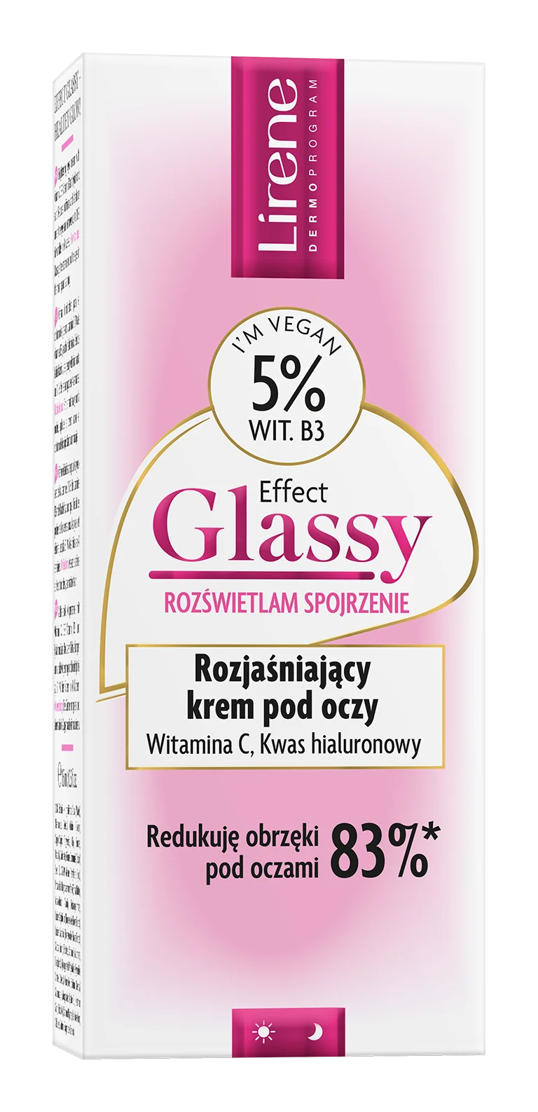 Lirene Effect Glassy rozjaśniający krem pod oczy, 15 ml