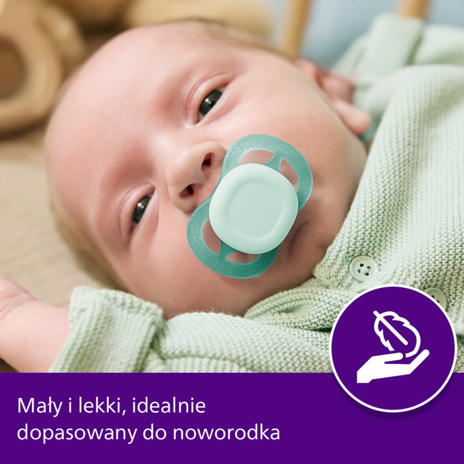 Philips Avent Ultra Start SCF075/03 smoczek ortodontyczny, 0-2 m, 2 szt.
