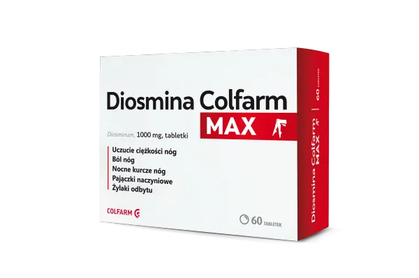 Diosmina Colfarm Max, 1 g,  60 tabletek