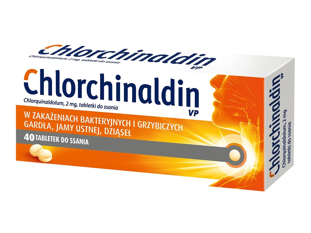 Chlorchinaldin VP, 2 mg, 40 tabletek do ssania