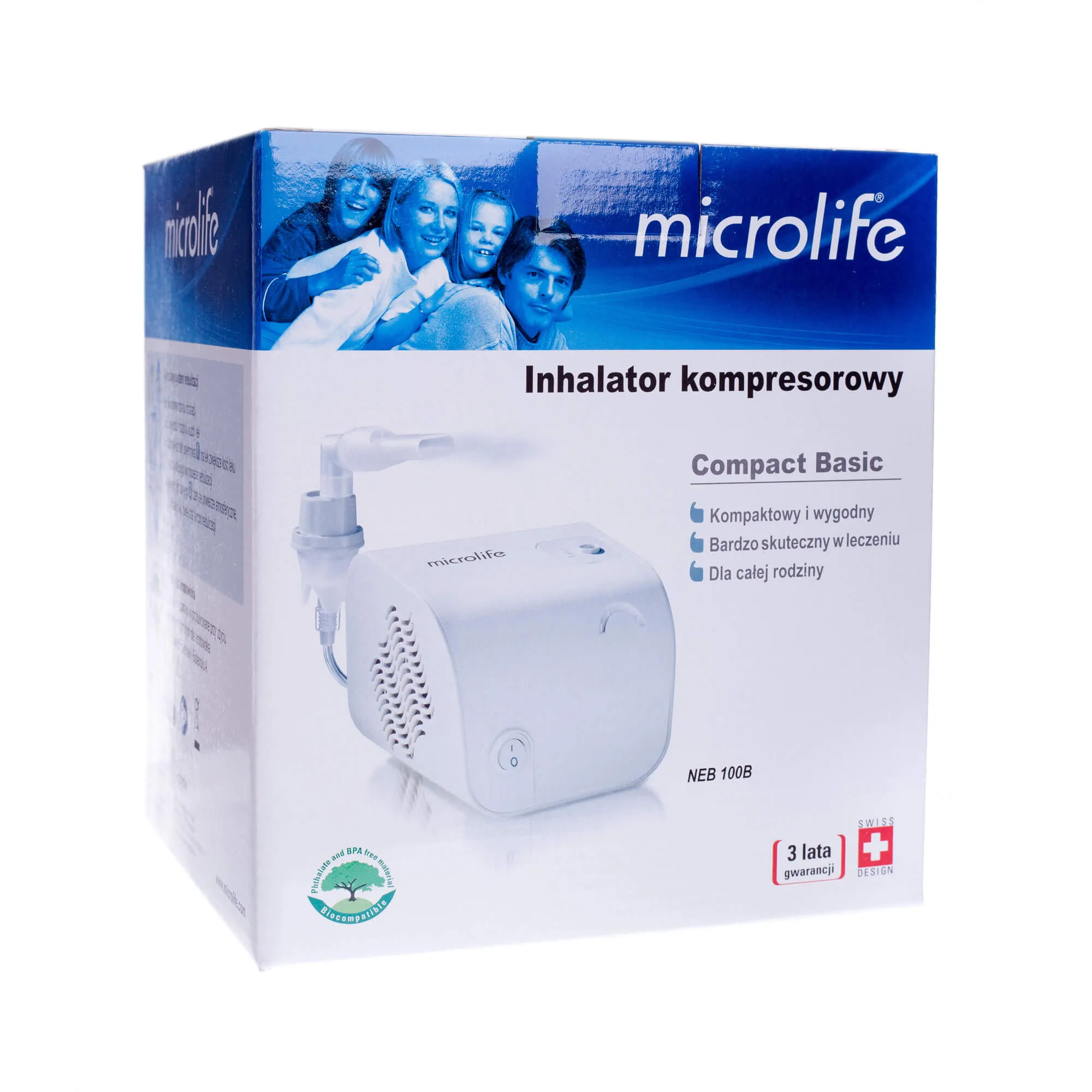 Inhalator tłokowy MICROLIFE NEB 100B - 1 szt. 