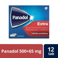 Panadol Extra, 500 mg + 65 mg, 12 tabletek