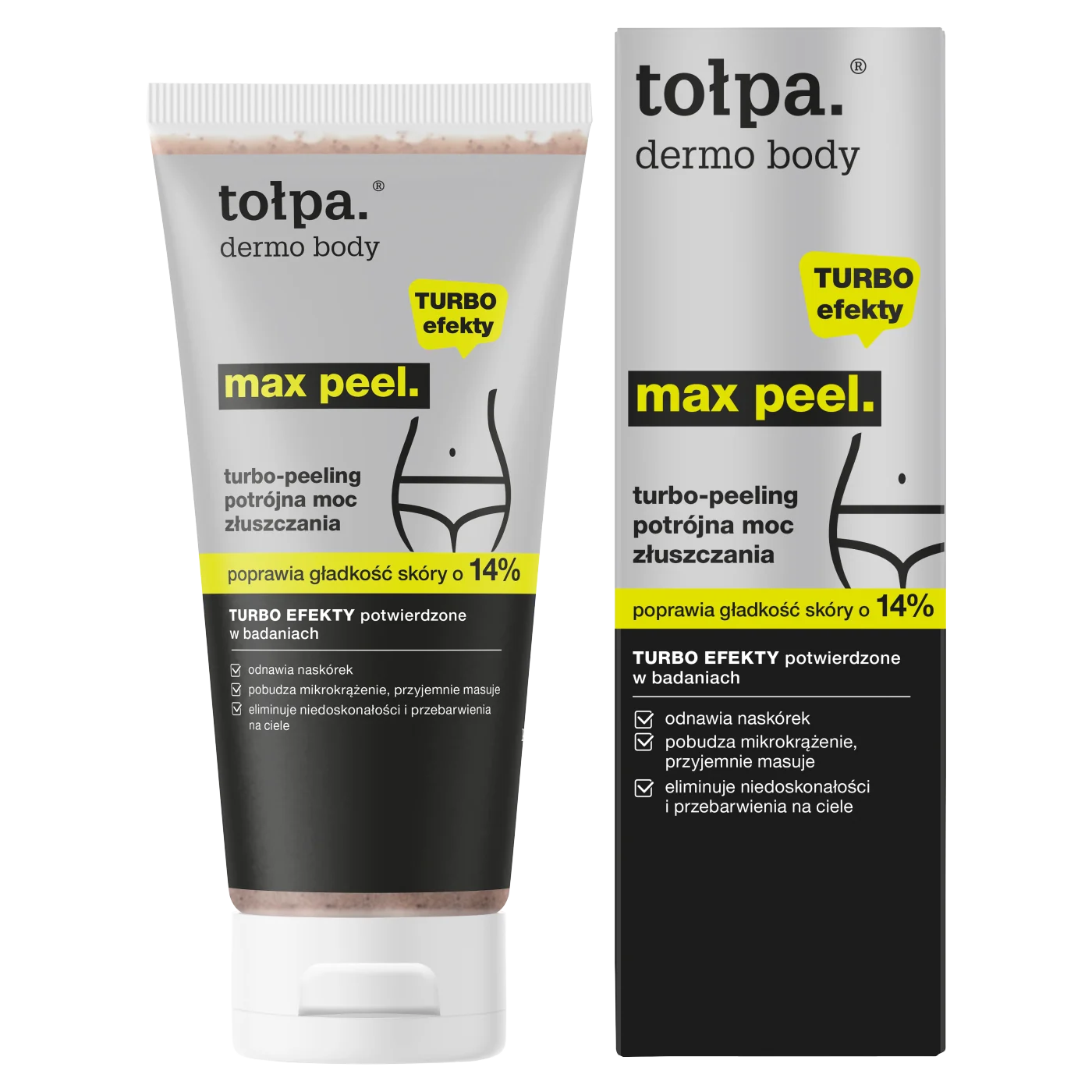 Tołpa Dermo Body Max Peel turbo-peeling potrójna moc złuszczania, 200 ml