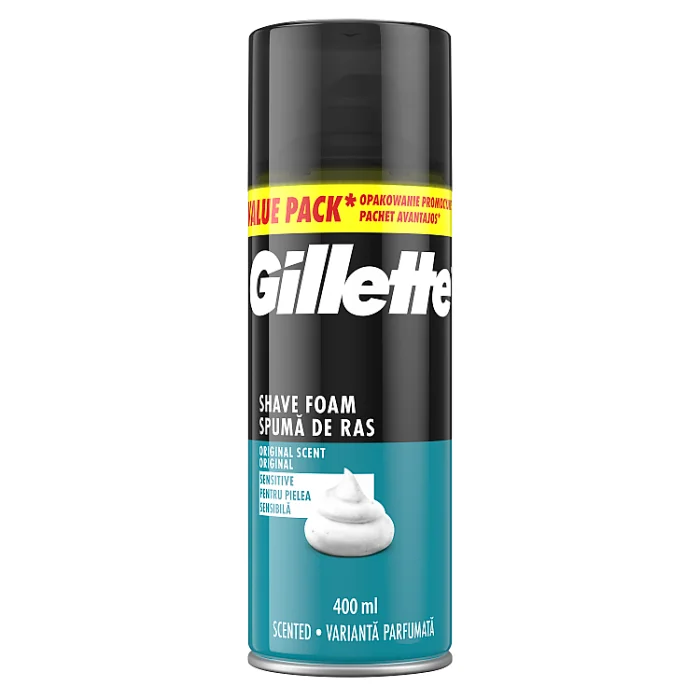 Gillette Classic Pianka do golenia do skóry wrażliwej, 400 ml