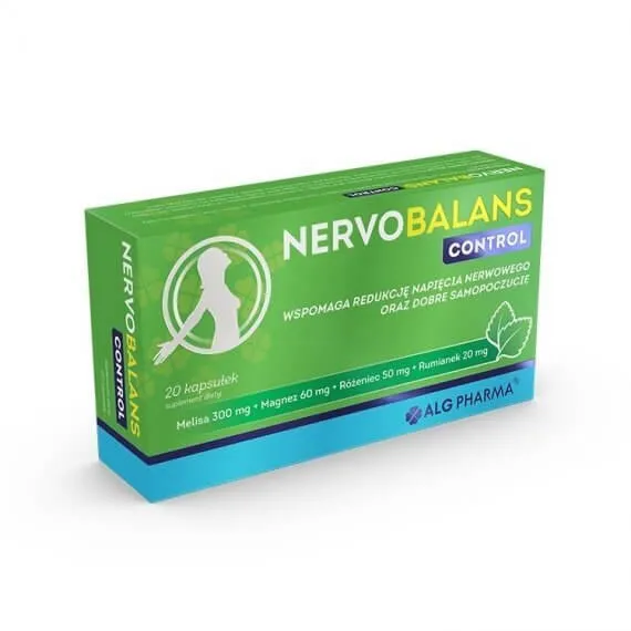 Nervobalans Control, suplement diety, 20 kapsułek