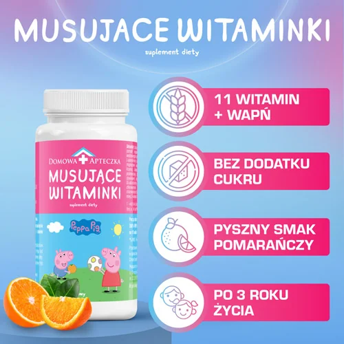 Domowa Apteczka Musujące Witaminki 60 tabletek do ssania