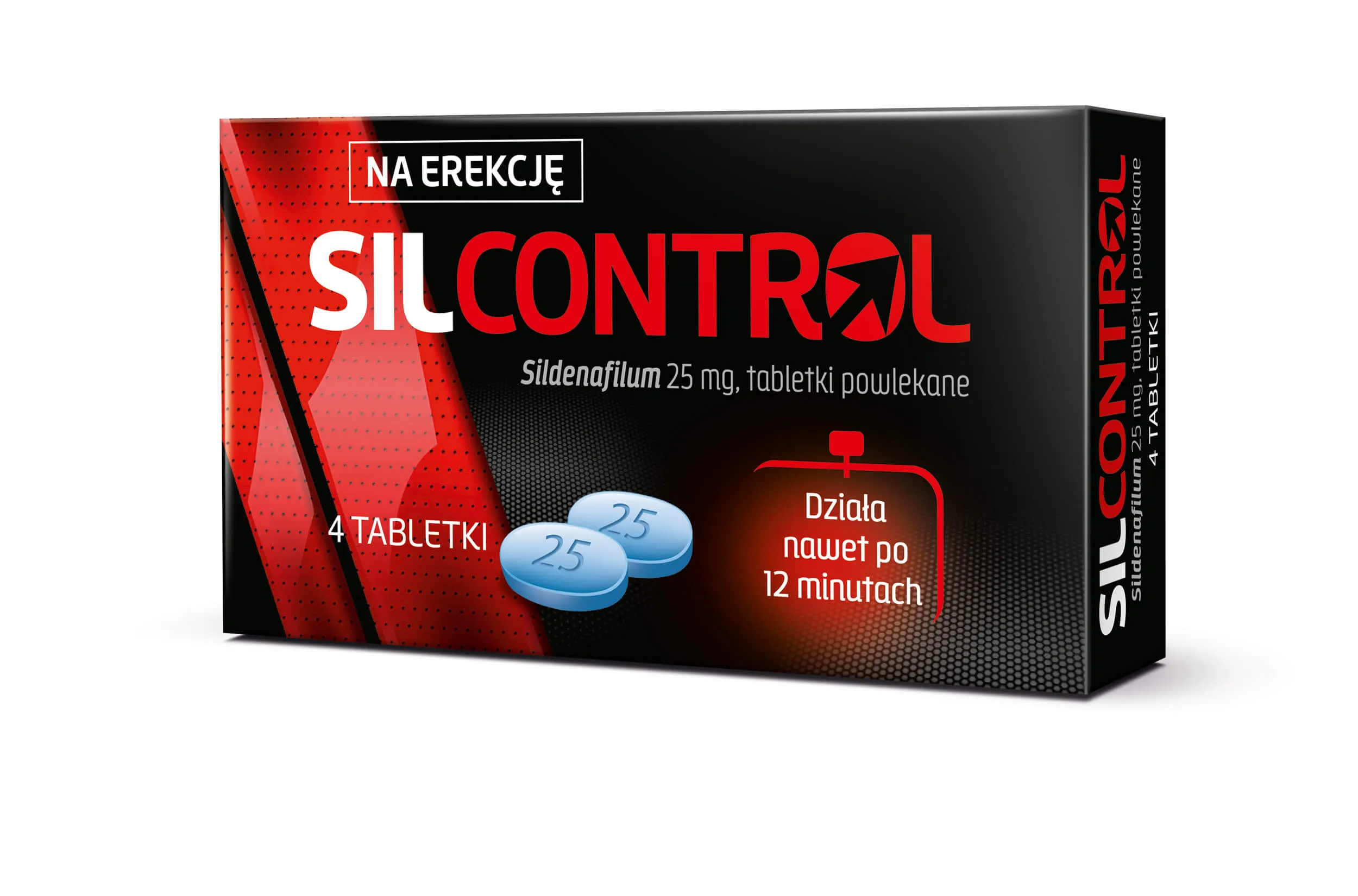 Silcontrol, 25 mg, 4 tabletki powlekane