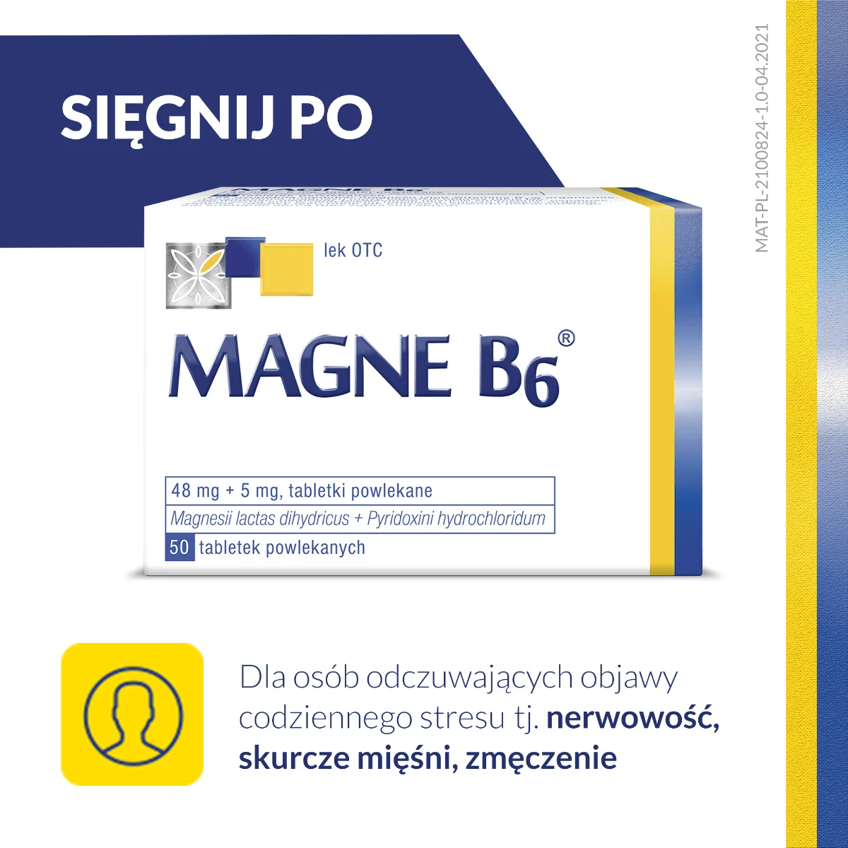 Magne B6 50 tabletek powlekanych