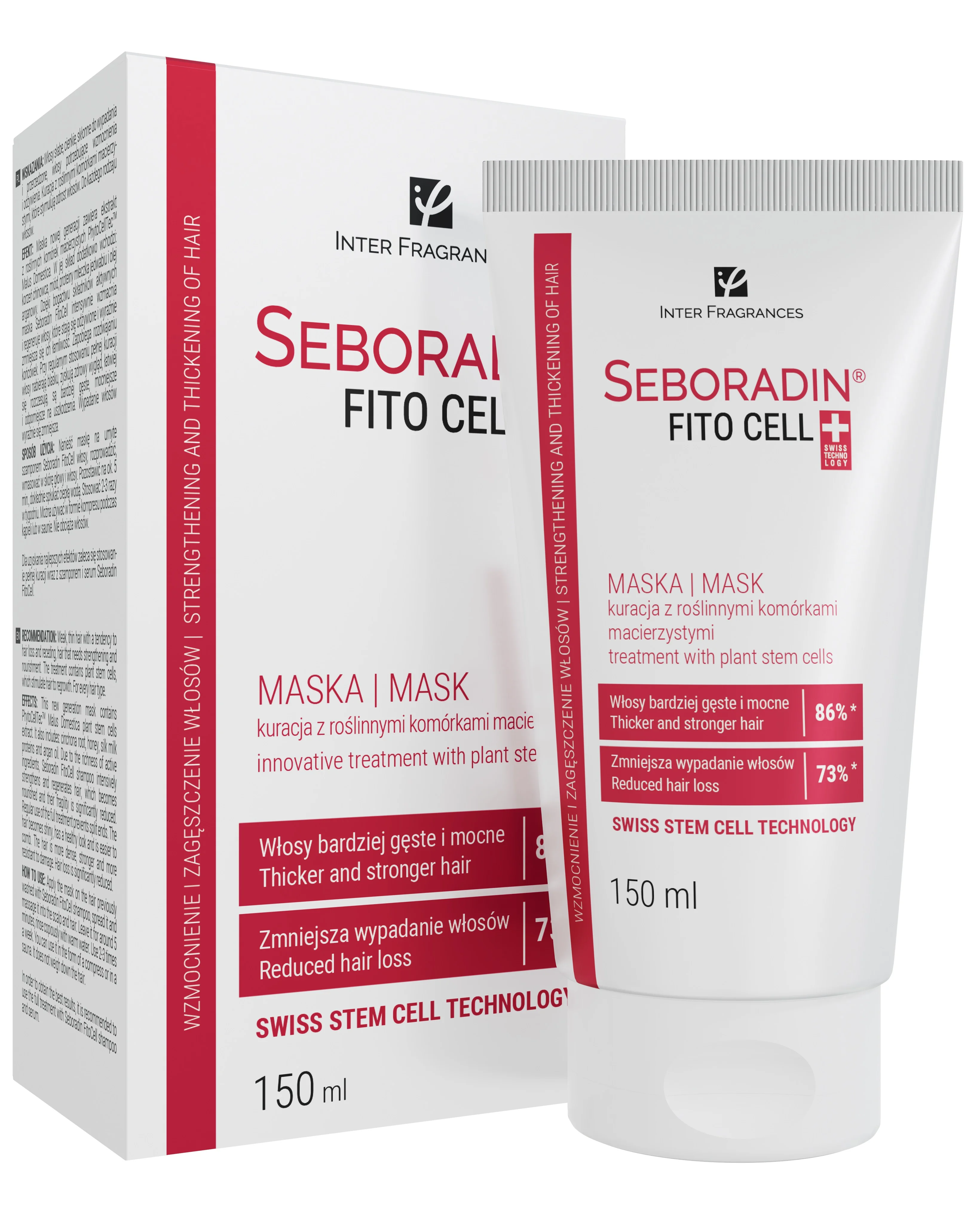Seboradin FitoCell maska-kuracja stymulująca odrost włosów, 150 ml