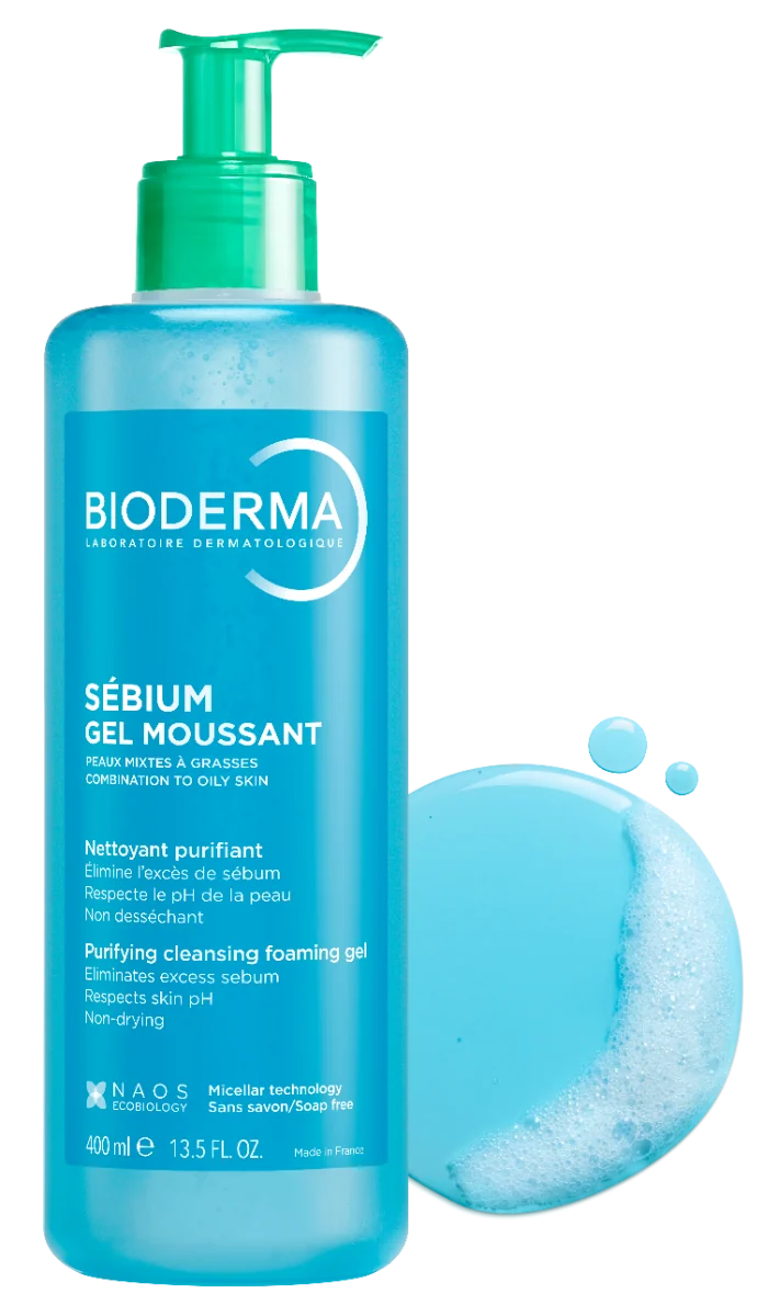 Bioderma Sébium Gel Moussant żel oczyszczający do skóry mieszanej i tłustej, 400 ml
