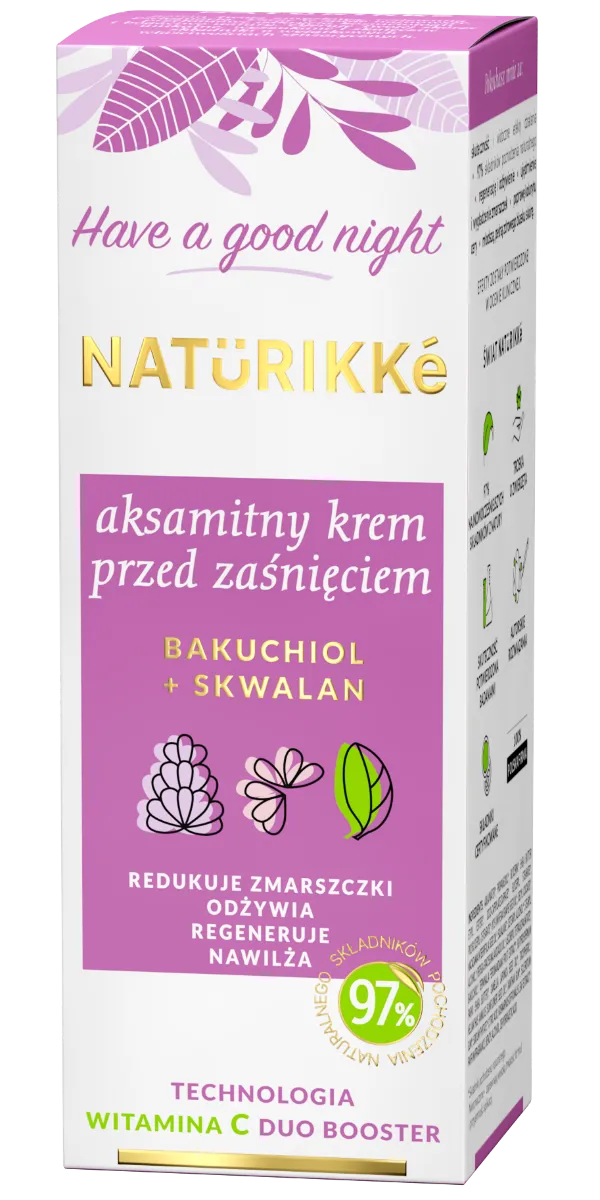 I’m Natürikké aksamitny krem przed zaśnięciem z bakuchiolem i skwalanem, 50 ml
