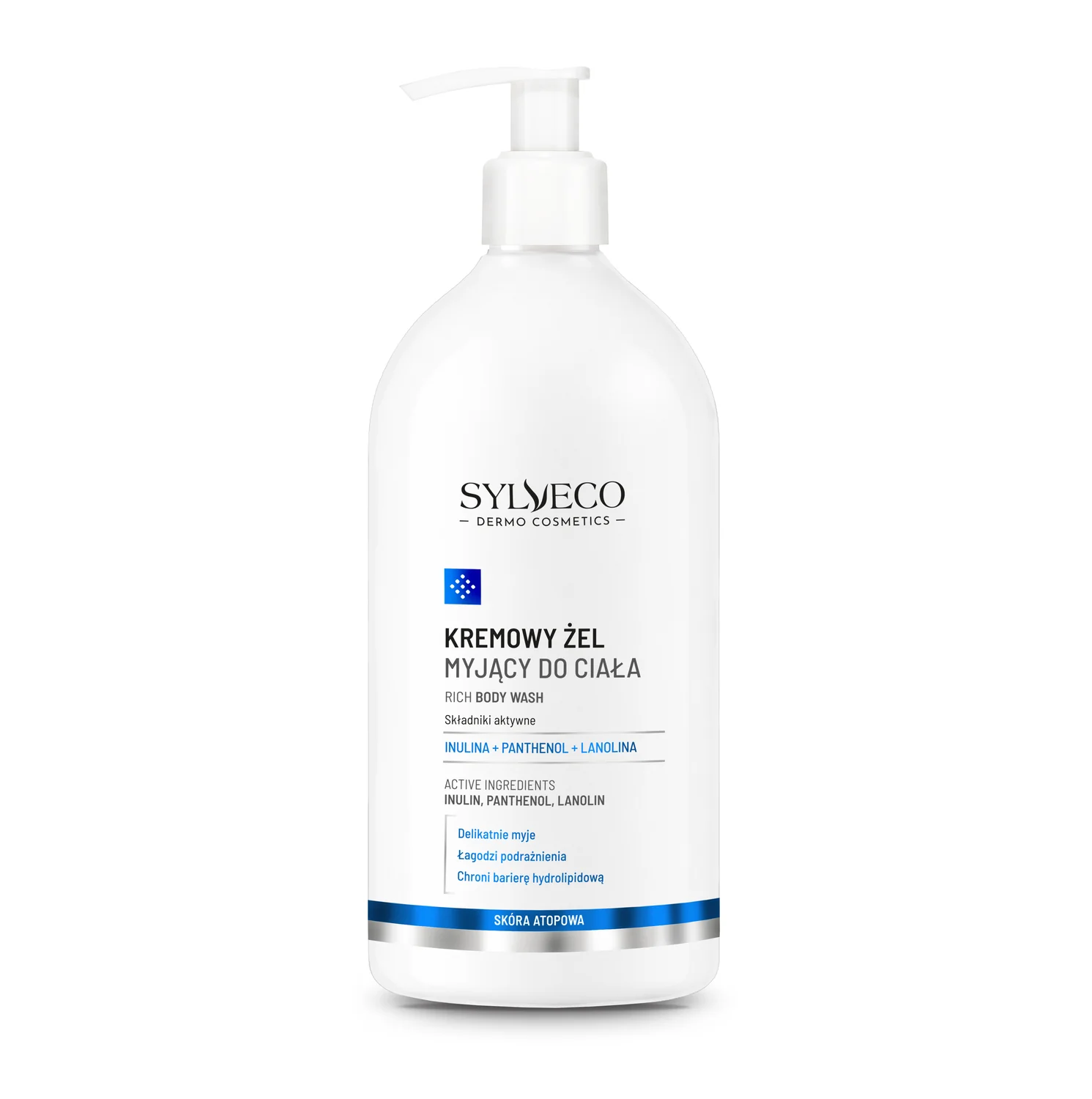 Sylveco Dermo Skóra atopowa kremowy żel myjący do ciała, 1000 ml