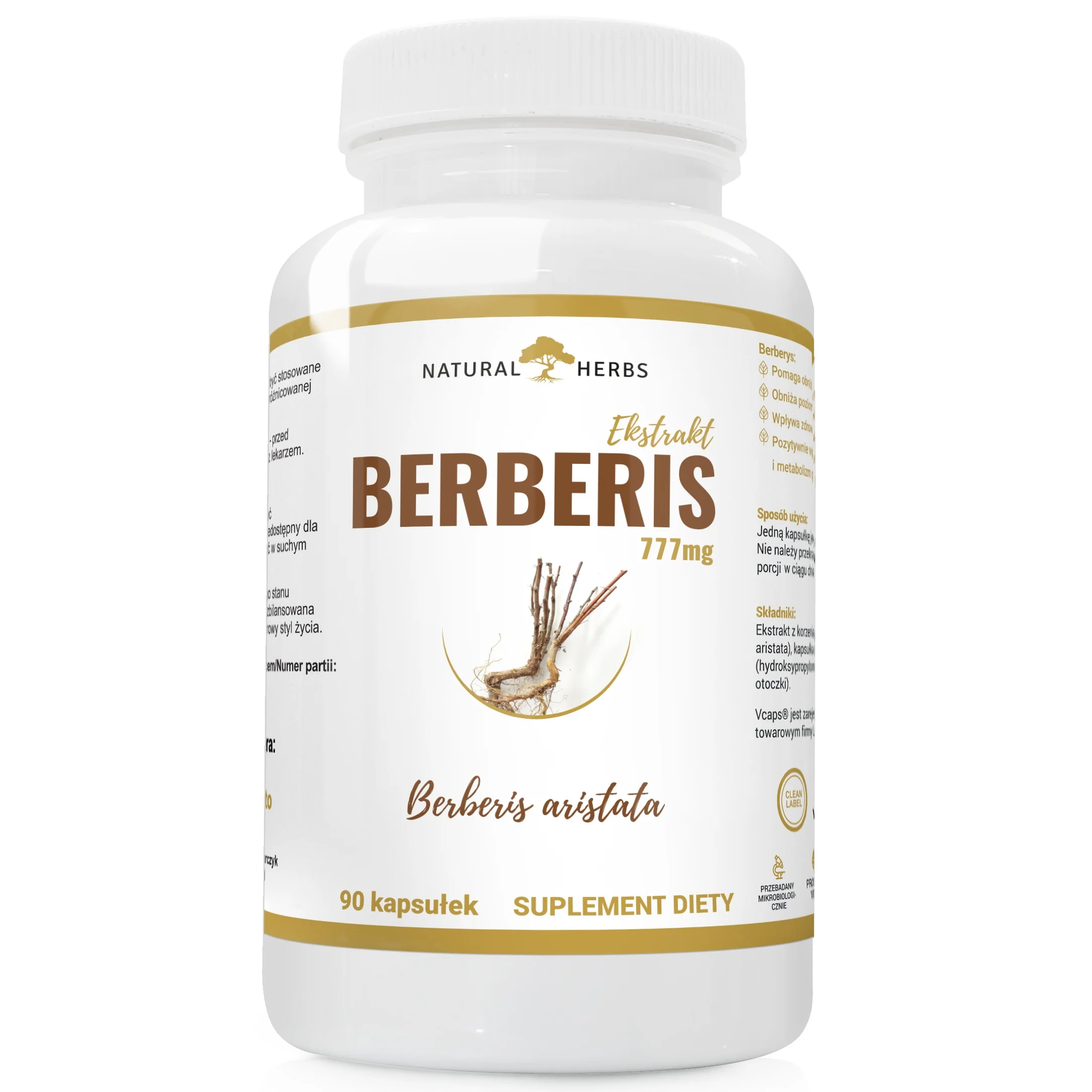 Natural Herbs Berberis 90 kapsułek