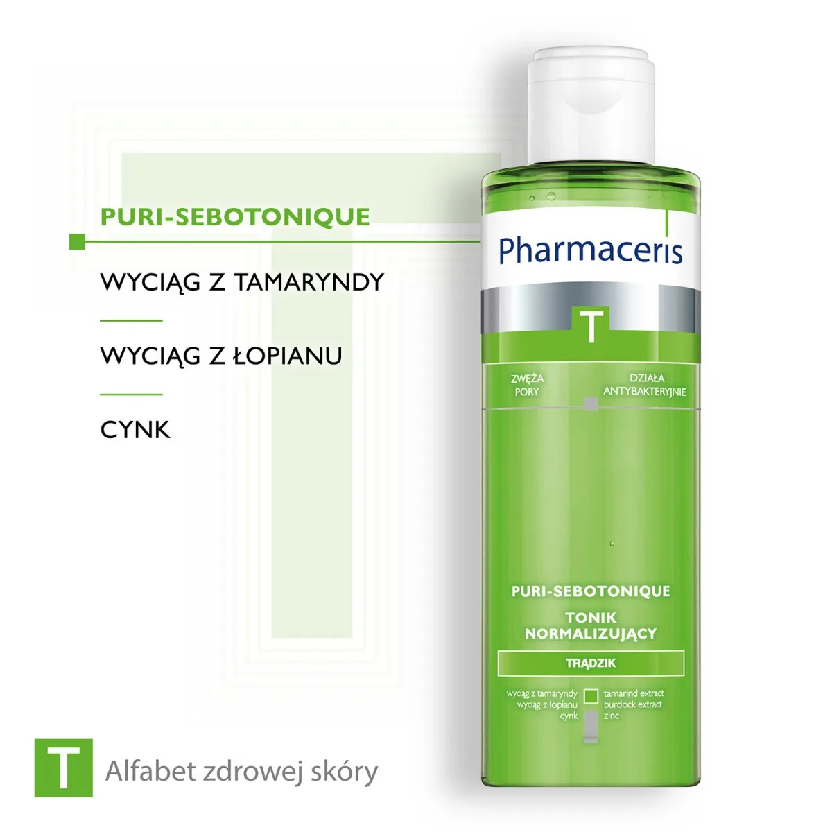 Pharmaceris T Puri-Sebotonique, tonik normalizujący do twarzy, 200 ml 