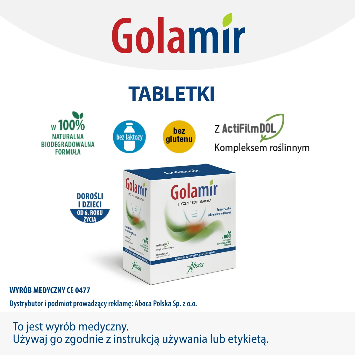 Golamir 20 tabletek do rozpuszenia w jamie ustnej