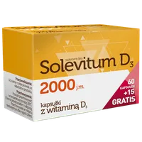 Solevitum D3 2000 j.m., suplement diety, 60 kapsułek