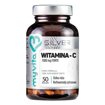 MyVita Silver, Witamina C 1000mg Forte, suplement diety, 50 kapsułek 