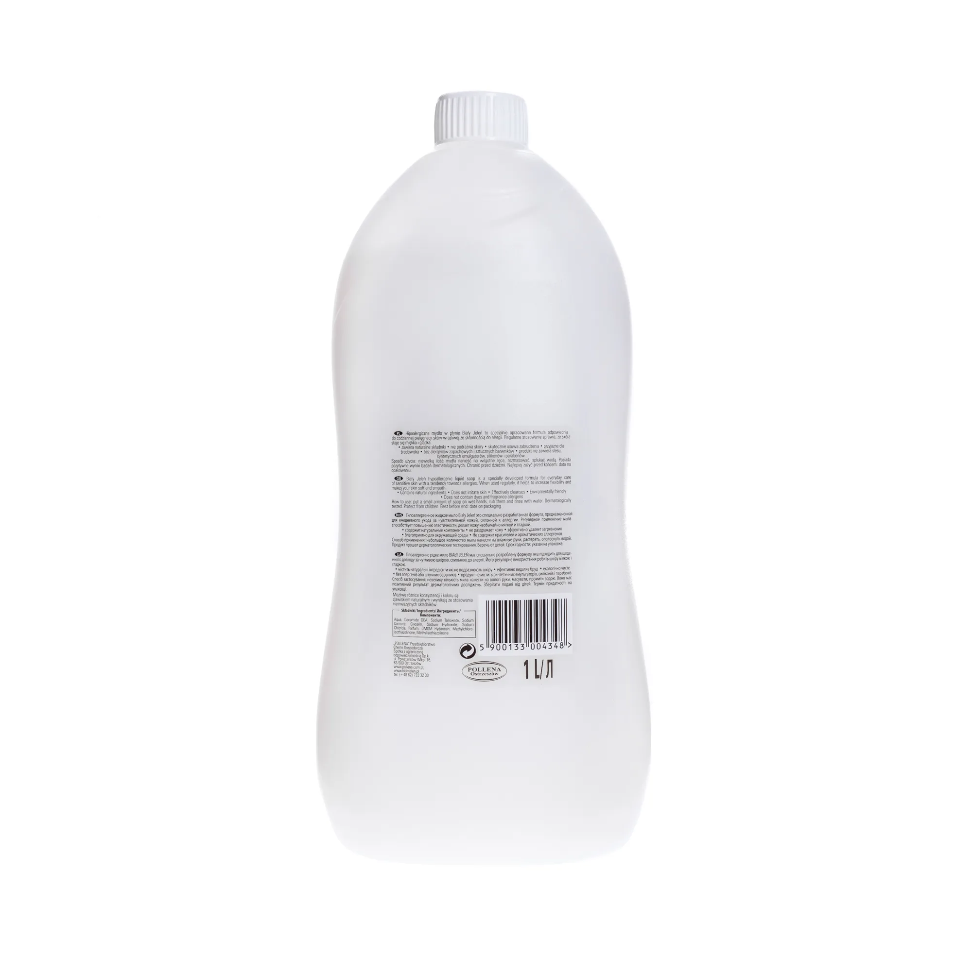 Biały Jeleń, hipoalergiczne mydło w płynie, 1 l 