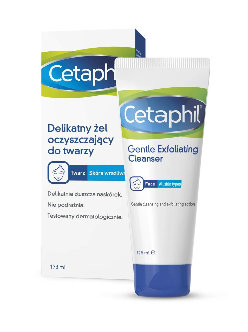 Cetaphil, delikatny żel oczyszczający do twarzy, 178 ml