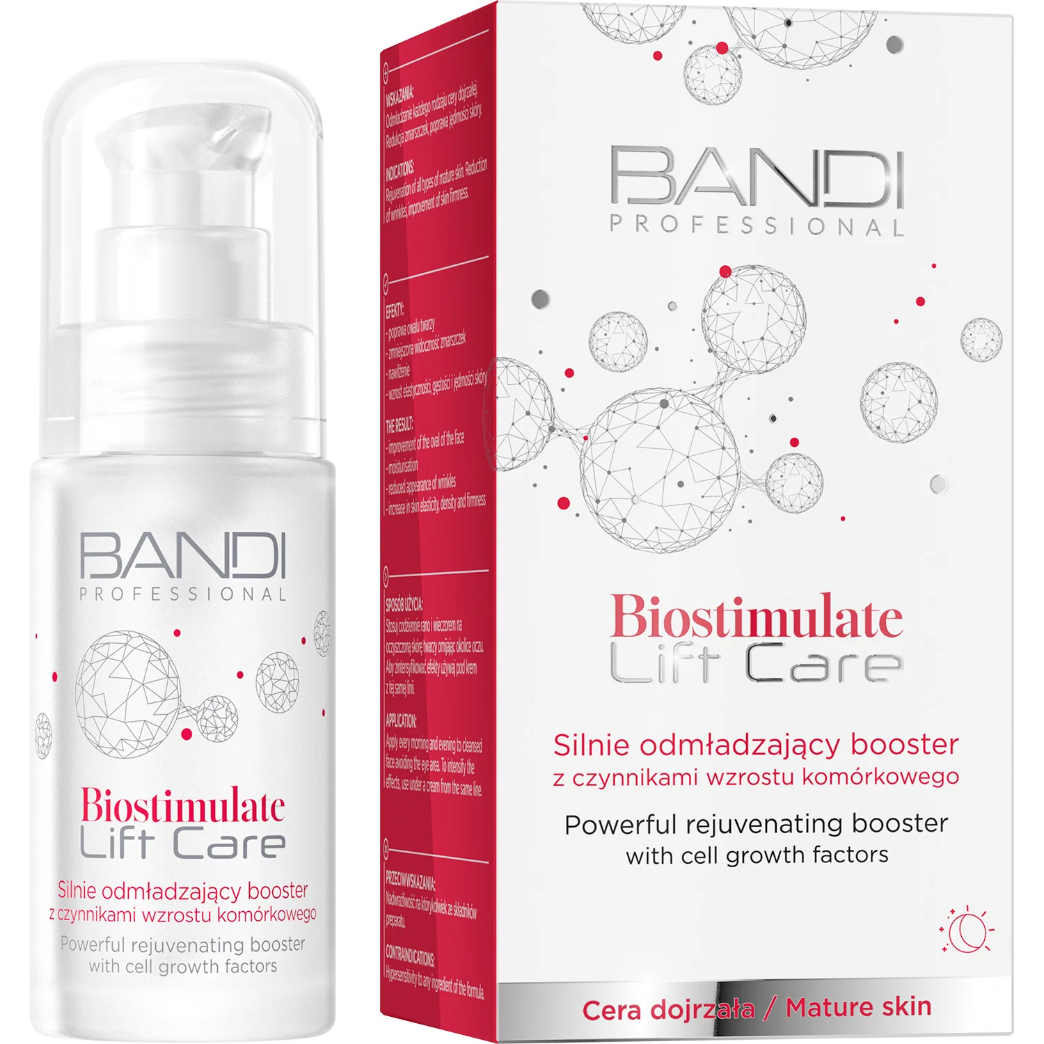 Bandi Biostimulate Lift Care silnie odmładzający booster z czynnikami wzrostu komórkowego, 30 ml