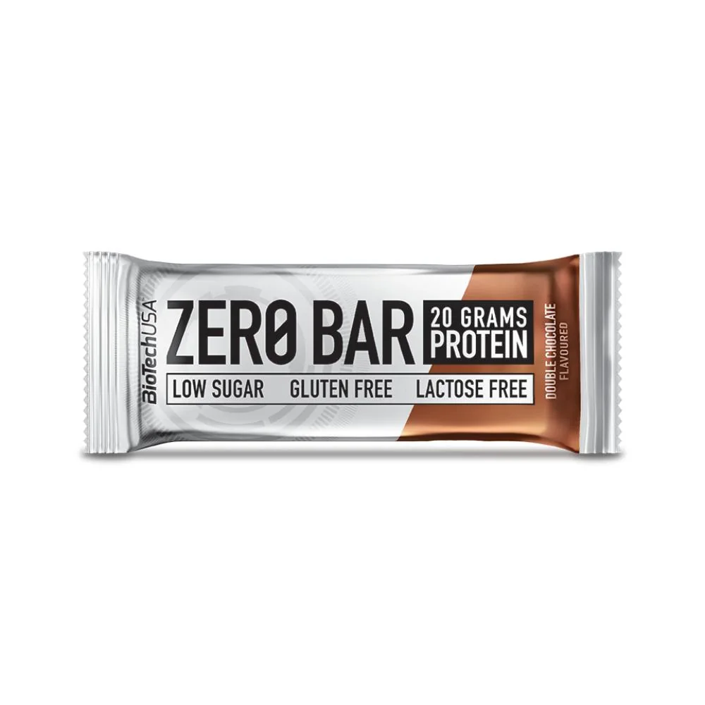BioTechUSA Zero Bar baton proteinowy o smaku podwójnej czekolady, 50 g