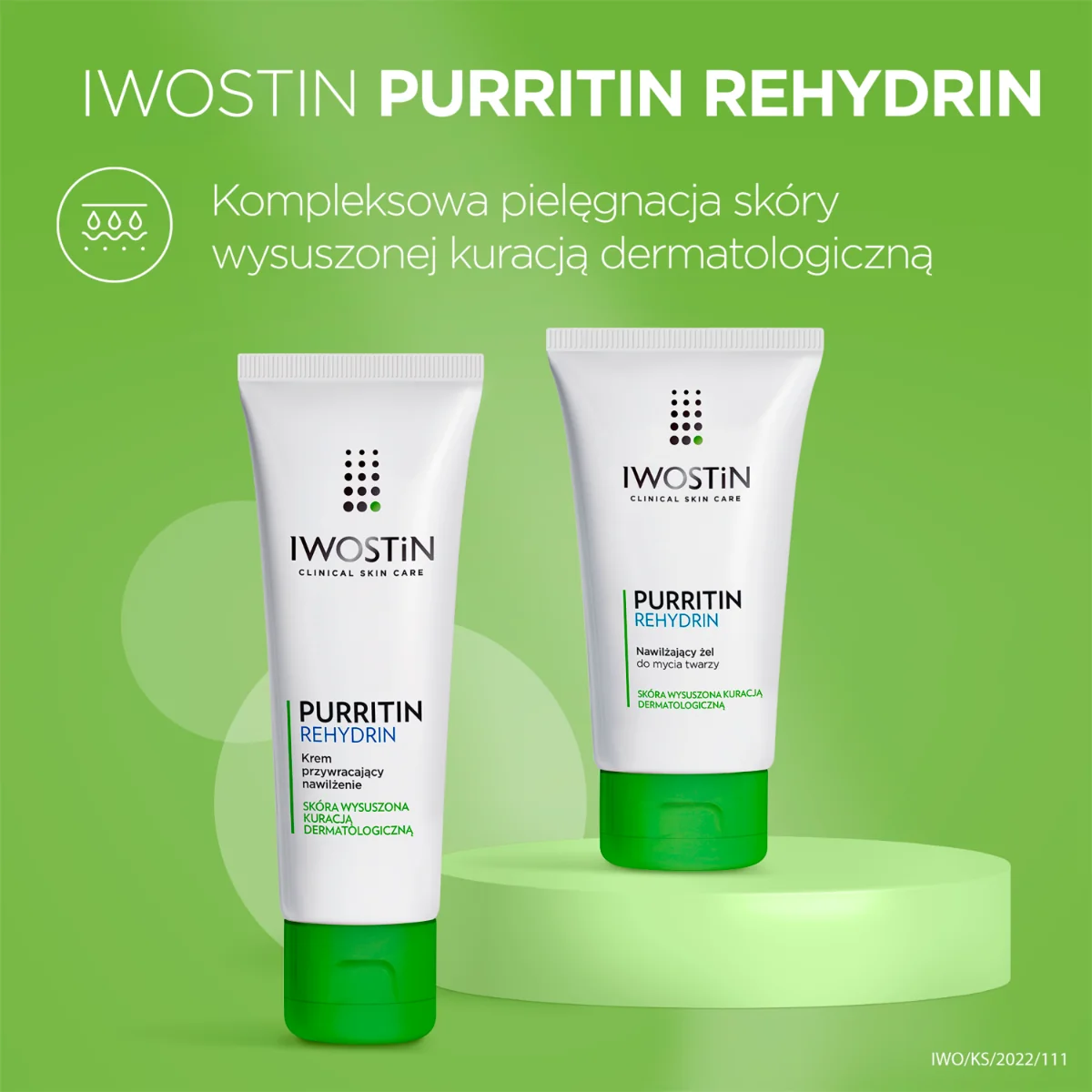 Iwostin Purritin Rehydrin krem przywracający nawilżenie, 40 ml