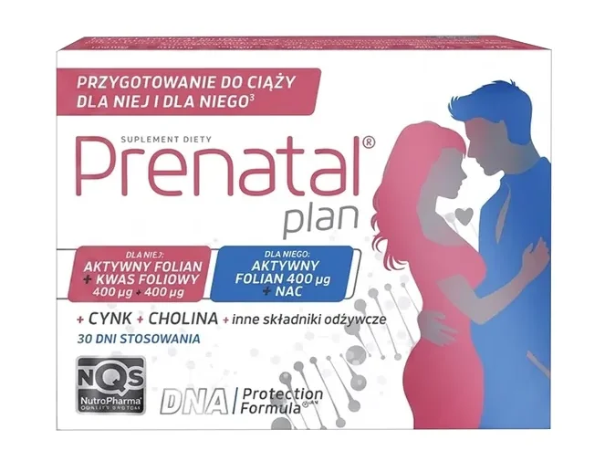 Prenatal Plan 30 kapsułek dla niej + 30 kapsułek dla niego