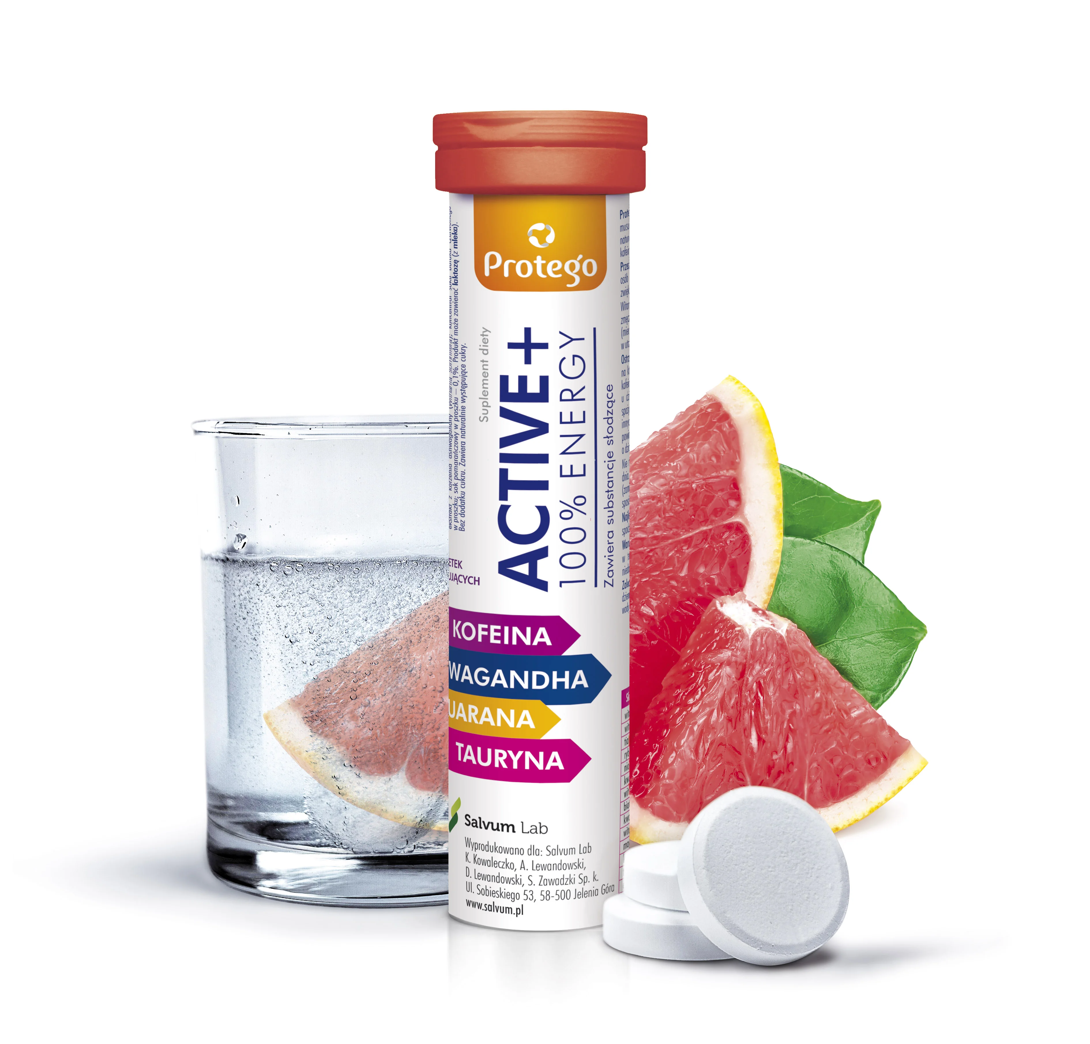 Protego Active + 100% Energy 20 tabletek musujących