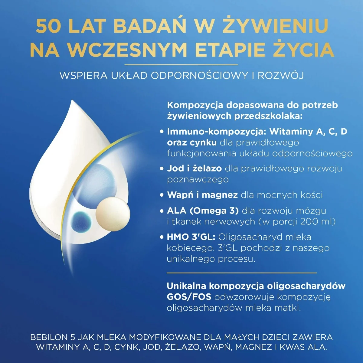 Bebilon 5 z Pronutra Advance, mleko modyfikowane powyżej 2,5 roku życia, 1100 g 