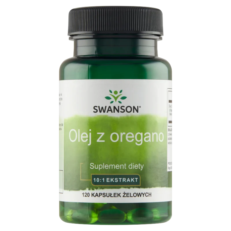 Swanson Olej z oregano, suplement diety, 120 kapsułek