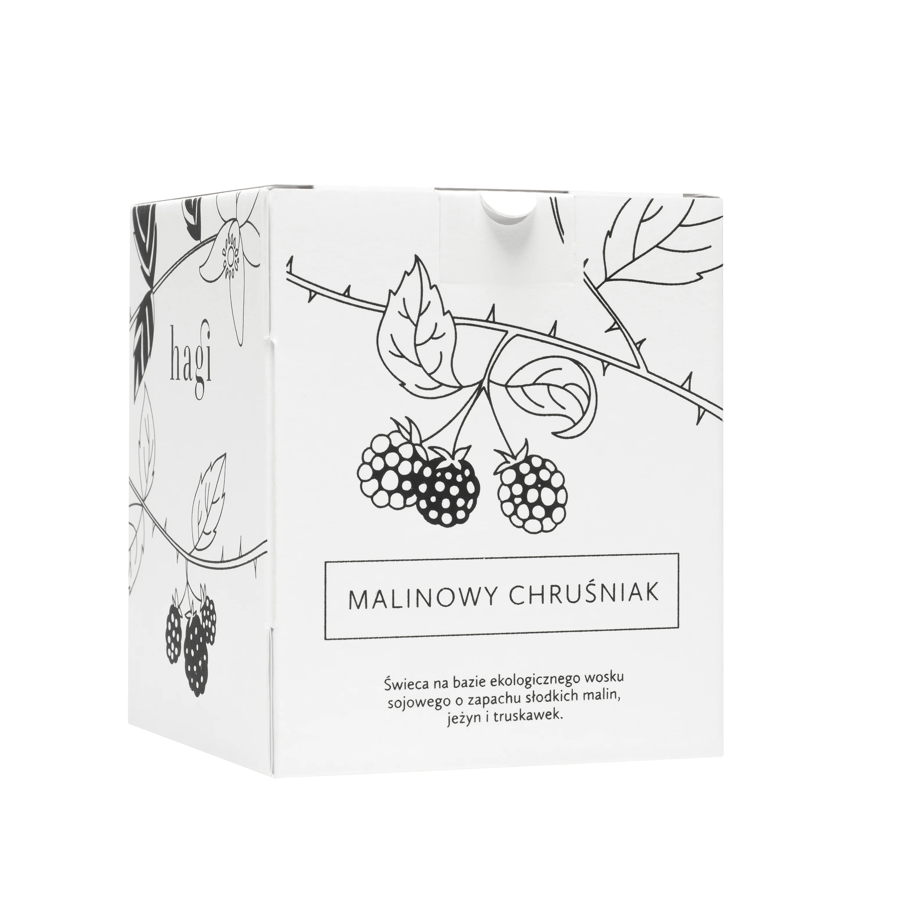 Hagi świeca sojowa Malinowy chruśniak, 230 g