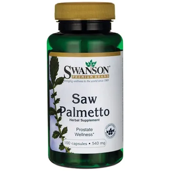 Swanson, Saw palmetto extract, 540 mg, suplement diety, 100 kapsułek 